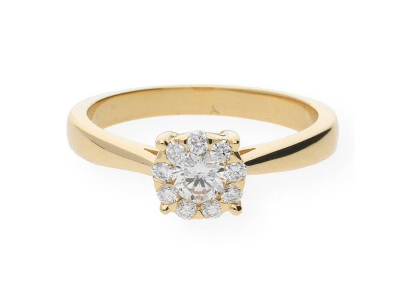 JuwelmaLux Fingerring JuwelmaLux Ring 585/000 (14 Karat) Gold mit Brillanten JL10-07-0233 (kein Set, 1-tlg) von JuwelmaLux