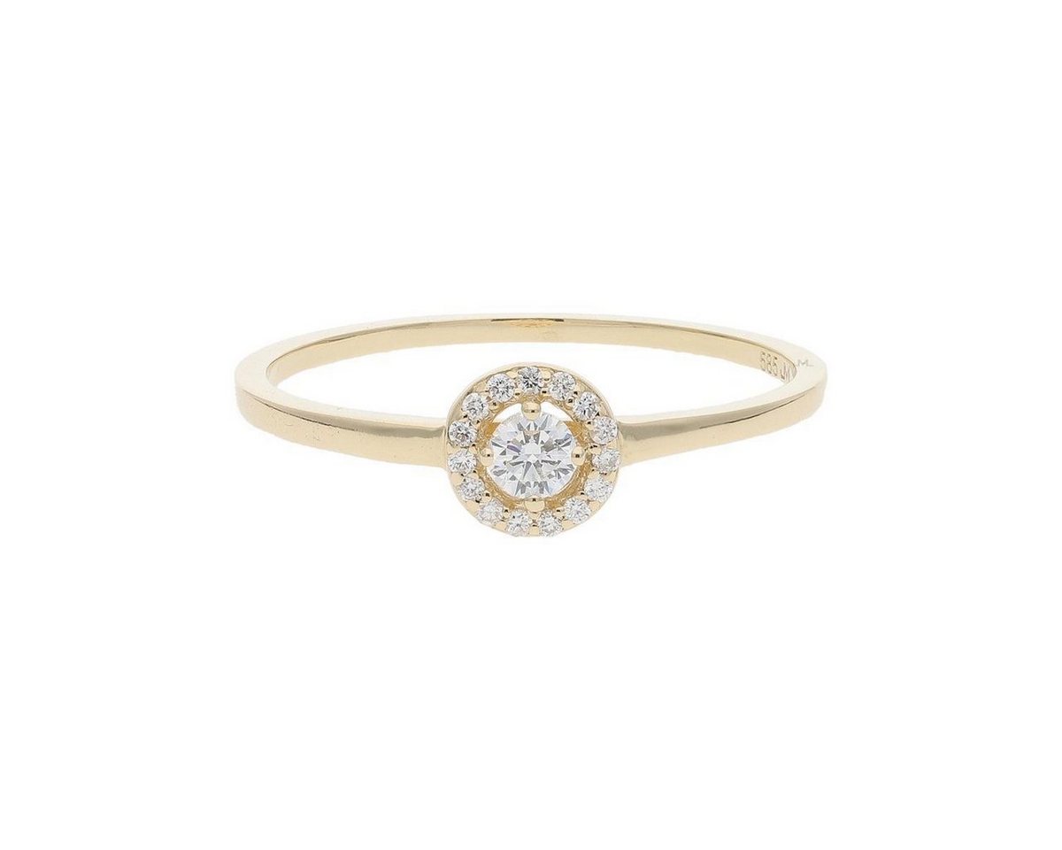 JuwelmaLux Fingerring JuwelmaLux Ring 585/000 (14 Karat) Gold mit Brillanten JL10-07-3368 54 (kein Set, 1-tlg) von JuwelmaLux