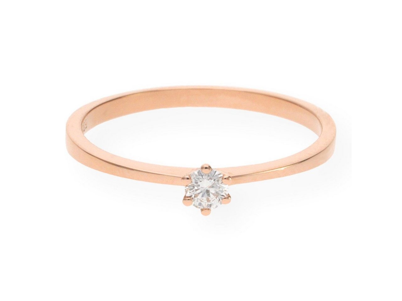 JuwelmaLux Fingerring JuwelmaLux Ring 585/000 (14 Karat) Roségold mit Brillant JL10-07-0899 (kein Set, 1-tlg) von JuwelmaLux