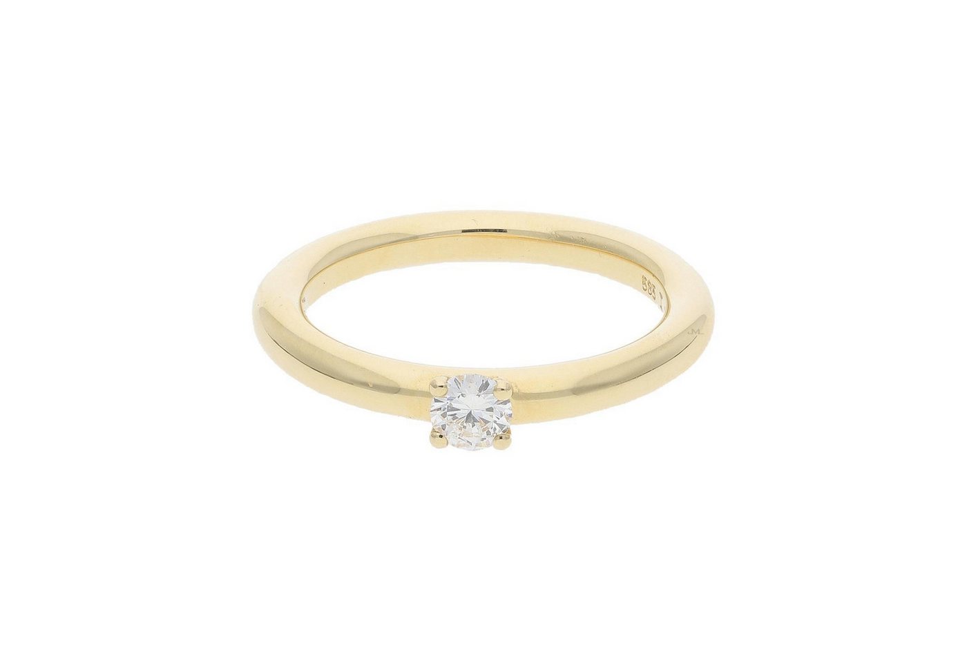 JuwelmaLux Fingerring JuwelmaLux Ring 585/000 14 Karat Gold mit Brillant JL10-07-1898 54 (kein Set, 1-tlg) von JuwelmaLux