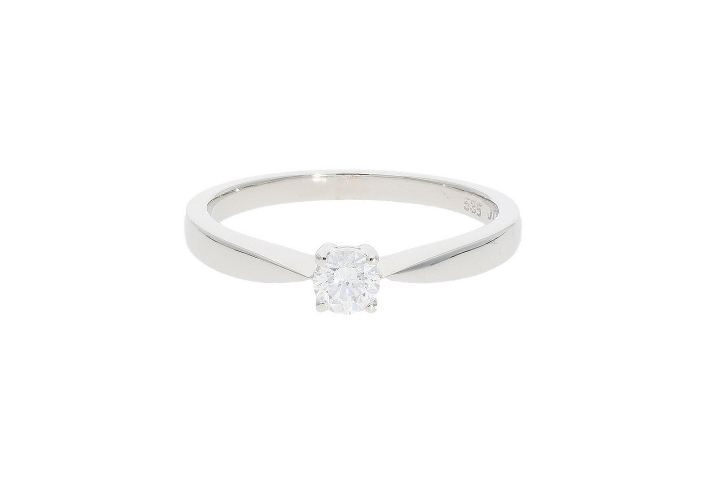 JuwelmaLux Fingerring JuwelmaLux Ring 585 (14 Karat) Weißgold mit Brillant JL10-07-1398 (kein Set, 1-tlg) von JuwelmaLux
