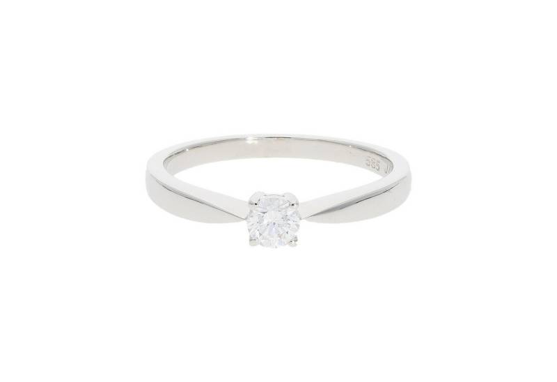 JuwelmaLux Fingerring JuwelmaLux Ring 585 (14 Karat) Weißgold mit Brillant JL10-07-1398 (kein Set, 1-tlg) von JuwelmaLux