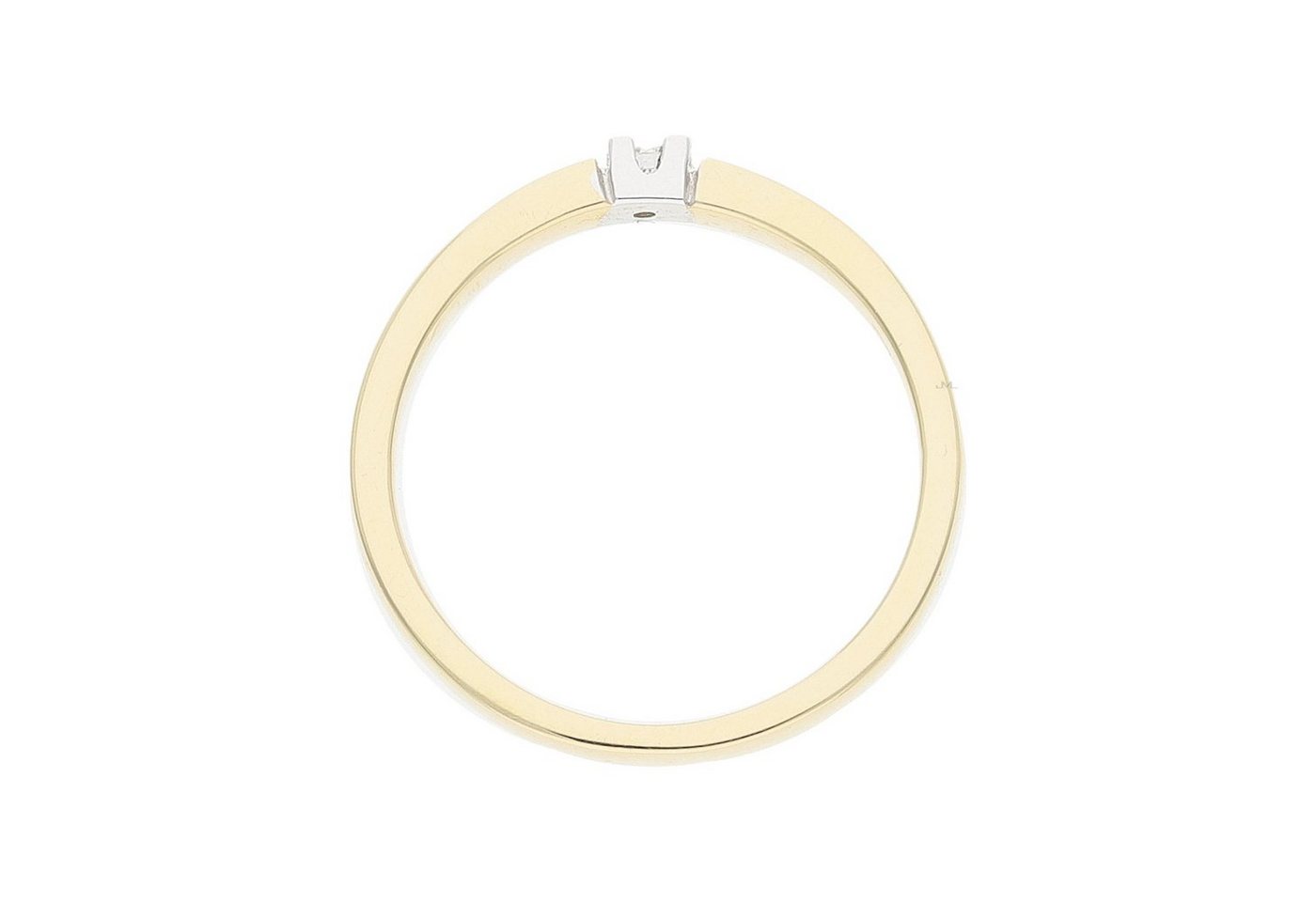 JuwelmaLux Fingerring JuwelmaLux Ring Gelbgold 585er 14 Karat mit Brillant 0,03 ct. JL10-07- (kein Set, 1-tlg) von JuwelmaLux