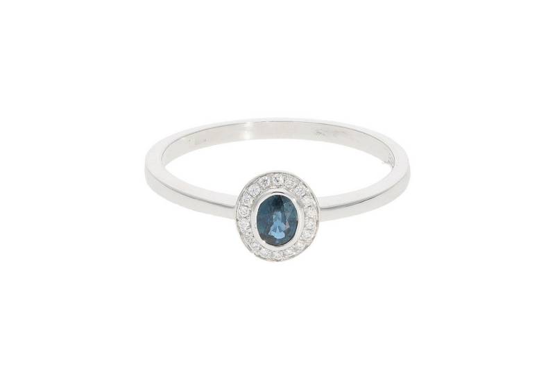 JuwelmaLux Fingerring JuwelmaLux Ring Saphir Ring 585 Weißgold mit Brillanten JL10-07-0801 (kein Set, 1-tlg) von JuwelmaLux