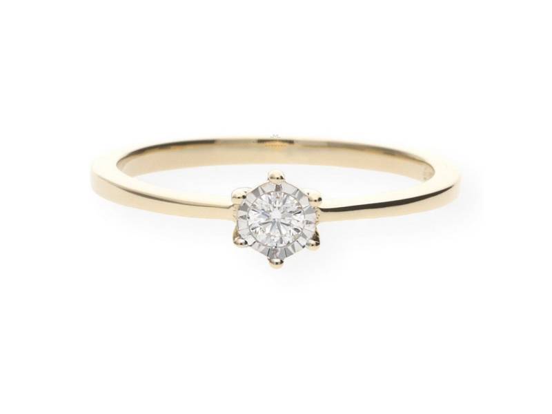 JuwelmaLux Fingerring JuwelmaLux Verlobungsring 585/000 (14 Karat) Gold mit Brillant JL10-07 (kein Set, 1-tlg) von JuwelmaLux
