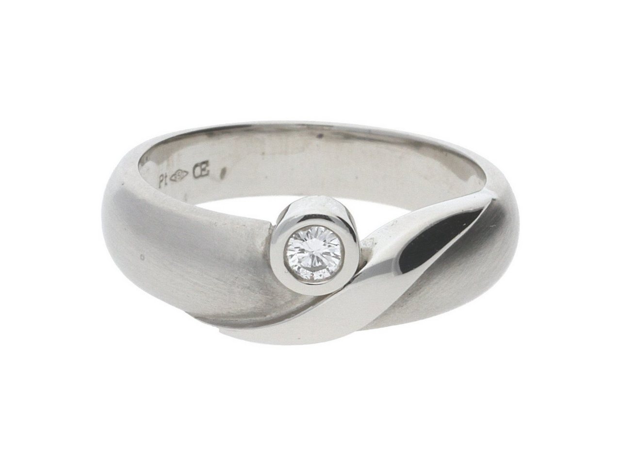 JuwelmaLux Fingerring Juwelmalux Platinring 950 mit Diamant JL30-07-0003 (kein Set, 1-tlg) von JuwelmaLux