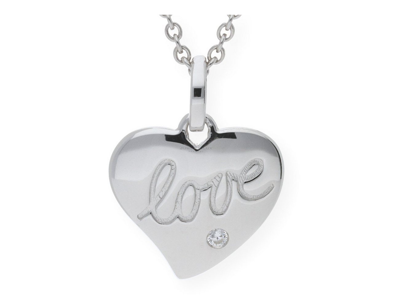 JuwelmaLux Herzanhänger JuwelmaLux Anhänger 925/000 Sterling Silber Herz LOVE" JL20-02-0115 (1-tlg)" von JuwelmaLux