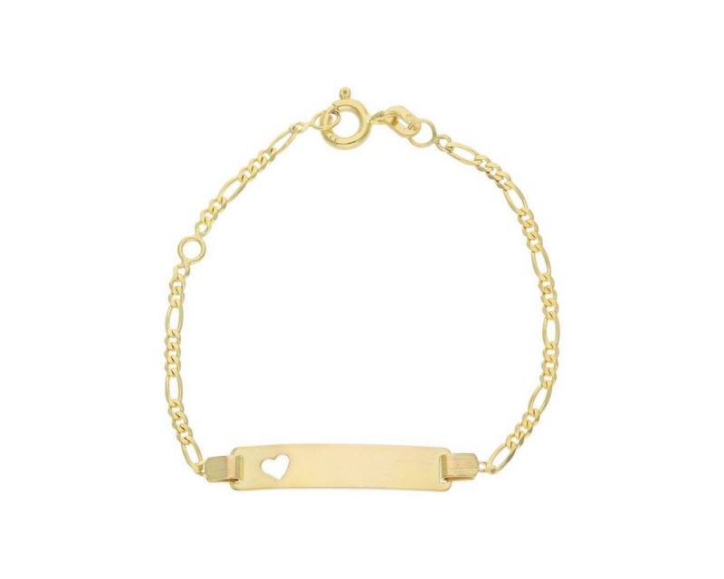 JuwelmaLux ID Armband JuwelmaLux Gravur Armband 333 Gold Herz JL48-03-0003 Made in Germany (kein Set, 1-tlg., kein Set) von JuwelmaLux