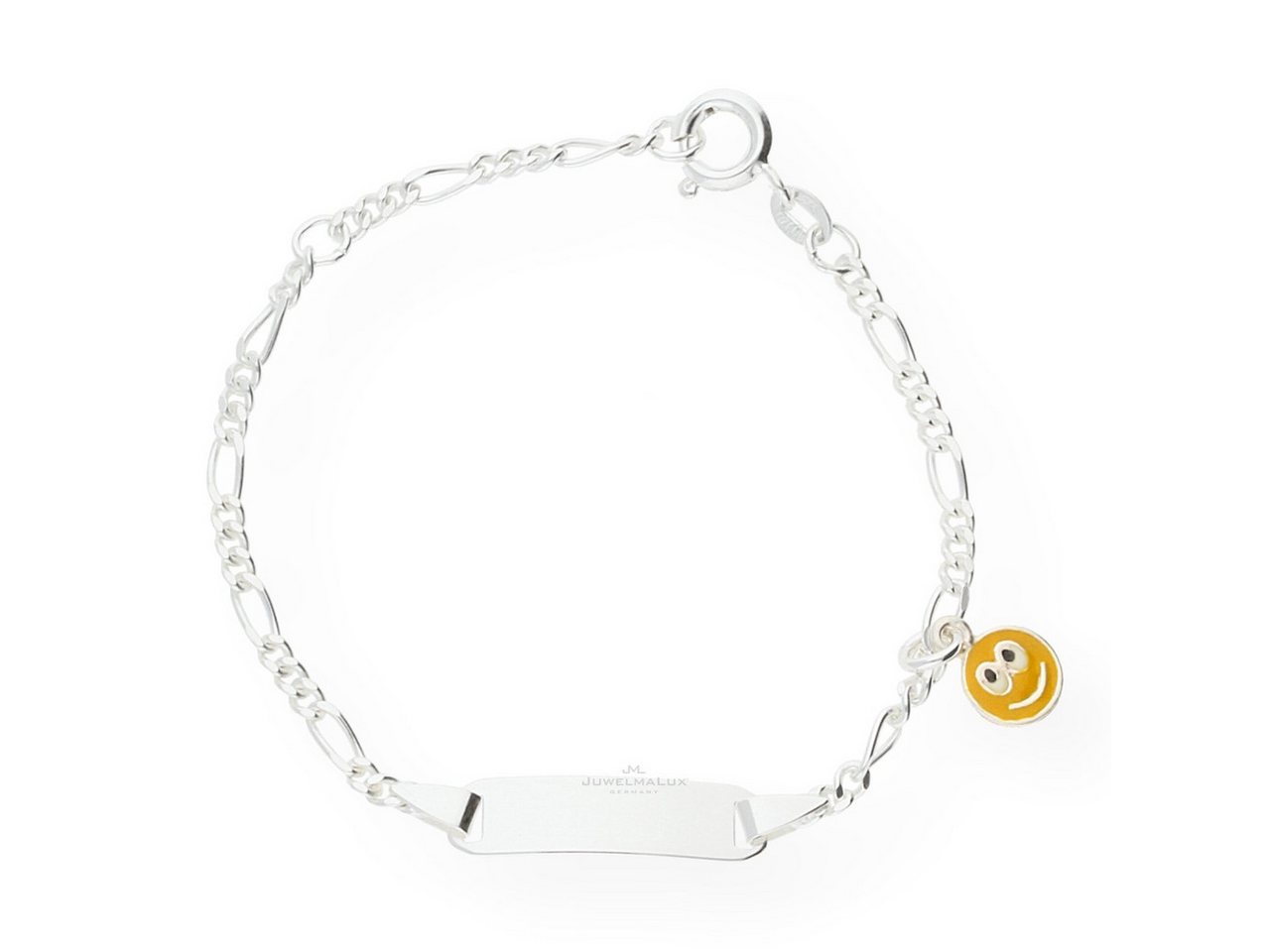 JuwelmaLux ID Armband JuwelmaLux Identitätsarmband Smiley" Silber JL18-03-0060 (kein Set, 1-tlg., kein Set)" von JuwelmaLux