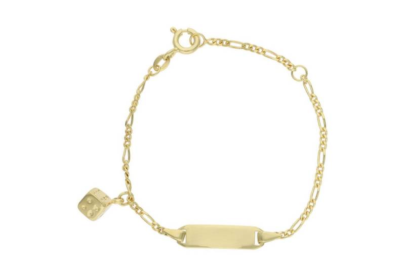 JuwelmaLux ID Armband JuwelmaLux Gravur Armband Kinder 333 Gold "Würfel" JL18-03-0024 (kein Set, 1-tlg., kein Set) von JuwelmaLux