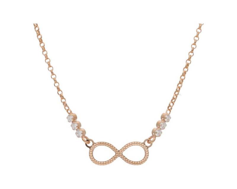 JuwelmaLux Kette mit Anhänger JuwelmaLux Infinity Collier 925/000 Sterling Silber synth Zirkonia JL4 (1-tlg) von JuwelmaLux