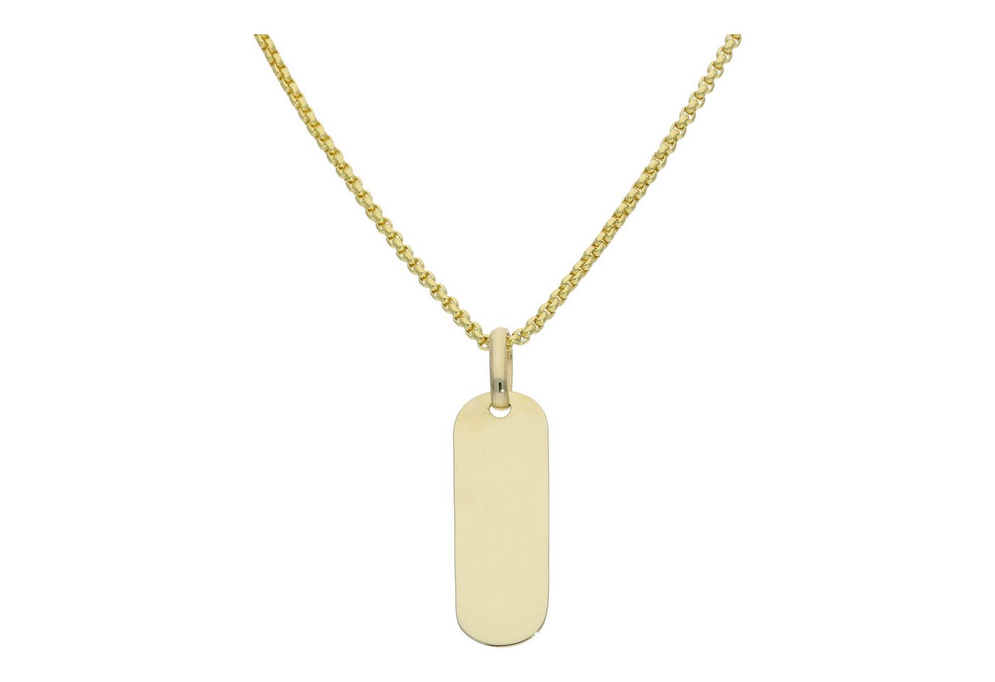 JuwelmaLux Kettenanhänger Anhänger Gravurplatte 333 Gold JL16-02-0794 JuwelmaLux (1-tlg), Schmuckanhänger von JuwelmaLux