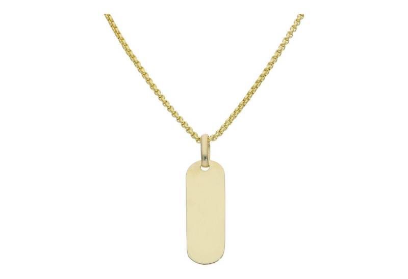 JuwelmaLux Kettenanhänger Anhänger Gravurplatte 333 Gold JL16-02-0794 JuwelmaLux (1-tlg), Schmuckanhänger von JuwelmaLux