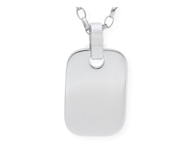 JuwelmaLux Kettenanhänger JuwelmaLux Anhänger 925/000 Sterling Silber Gravurplatte JL20-02-0560 (1-tlg), Schmuckanhänger von JuwelmaLux