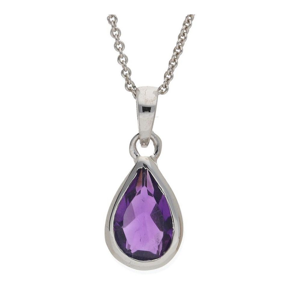 JuwelmaLux Kettenanhänger JuwelmaLux Anhänger 925/000 Sterling Silber mit Amethyst JL10-02-2125 (1-tlg), Schmuckanhänger von JuwelmaLux