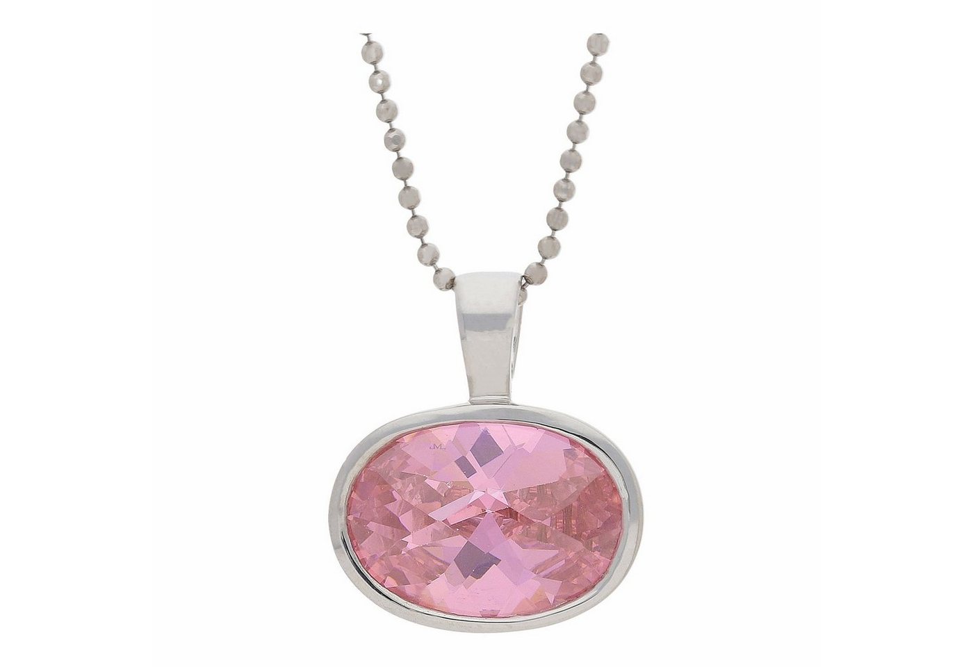 JuwelmaLux Kettenanhänger JuwelmaLux Anhänger 925/000 Sterling Silber mit Rosa Zirkonia JL10-02- (1-tlg), Schmuckanhänger von JuwelmaLux