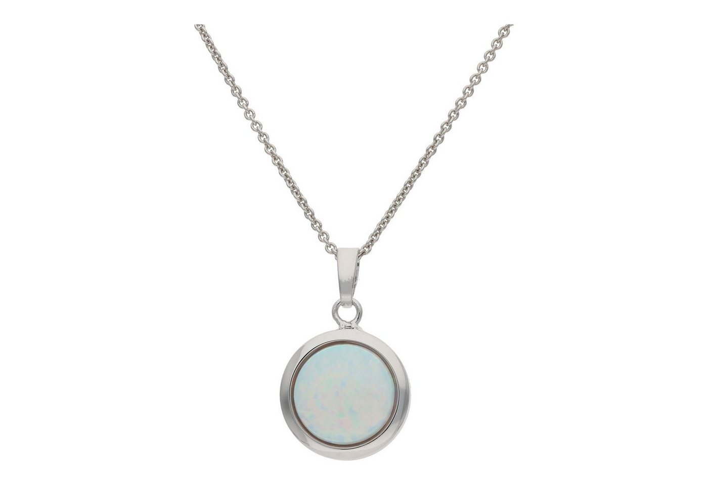 JuwelmaLux Kettenanhänger JuwelmaLux Anhänger 925/000 Sterling Silber mit synthetischen Opal JL3 (1-tlg), Schmuckanhänger von JuwelmaLux