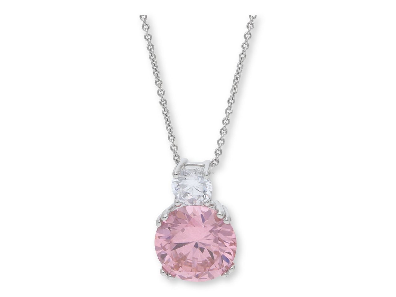 JuwelmaLux Kettenanhänger JuwelmaLux Anhänger 925/000 Sterling Silber rosa Zirkonia JL10-02-1650 (1-tlg), Schmuckanhänger von JuwelmaLux