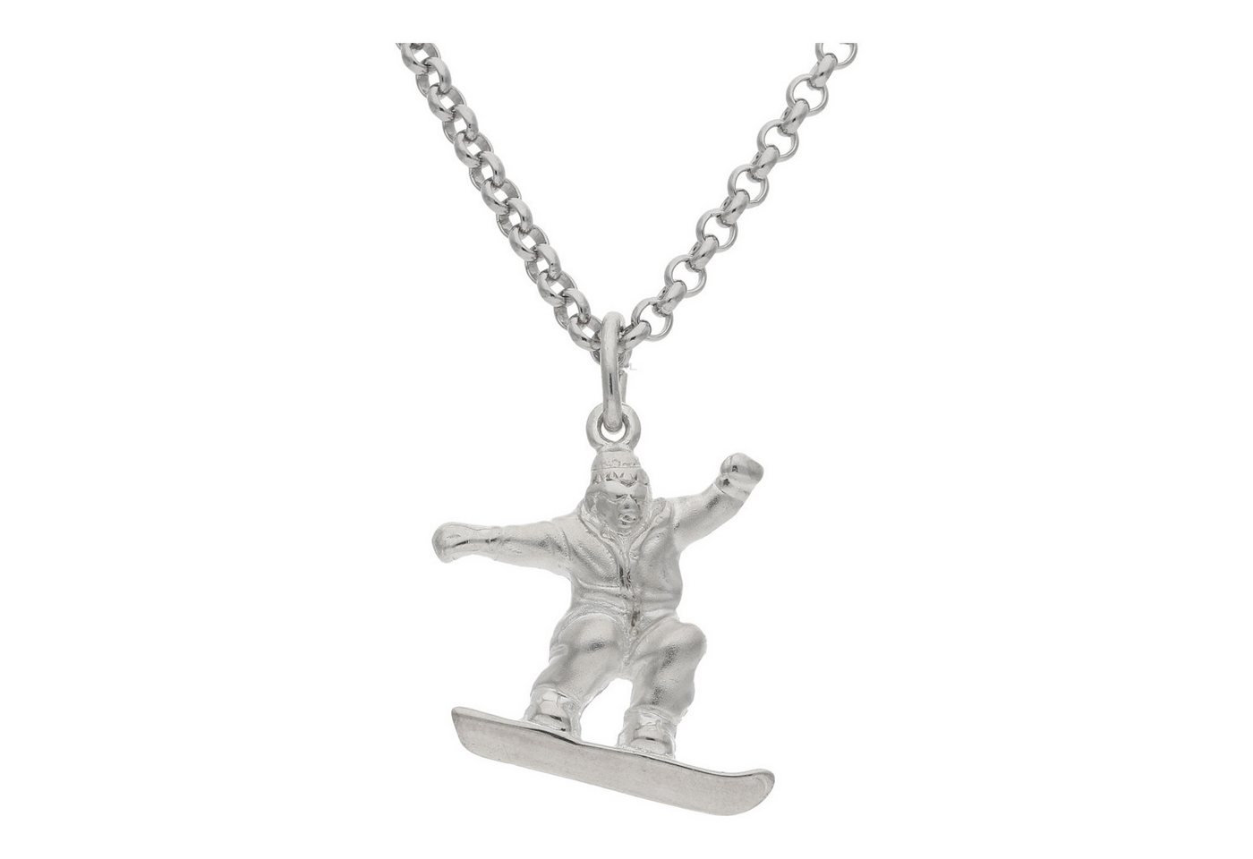 JuwelmaLux Kettenanhänger JuwelmaLux Anhänger Snowboarder 925/000 Sterling Silber JL30-02-3006 (1-tlg), Schmuckanhänger von JuwelmaLux