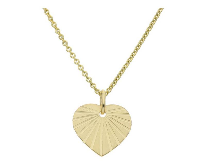 JuwelmaLux Kettenanhänger JuwelmaLux Herz Anhänger Gold 333 strukturiert, mattiert JL14-02-0420 (1-tlg), Schmuckanhänger von JuwelmaLux