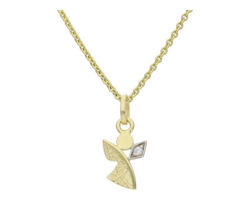 JuwelmaLux Kettenanhänger JuwelmaLux Schutzengel Anhänger 333 Gold mit Zirkonia JL20-02-1168 (1-tlg), Schmuckanhänger von JuwelmaLux