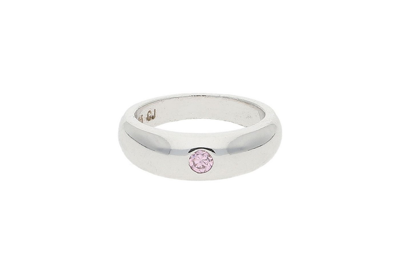 JuwelmaLux Kettenanhänger JuwelmaLux Taufring 925/000 Sterling Silber mit Zirkonia rosa JL30-02- (1-tlg), Schmuckanhänger von JuwelmaLux