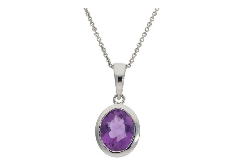 JuwelmaLux Kettenanhänger Kettenanhänger Damen 925 Silber Amethyst JL10-02-3750 (1-tlg), Schmuckanhänger von JuwelmaLux