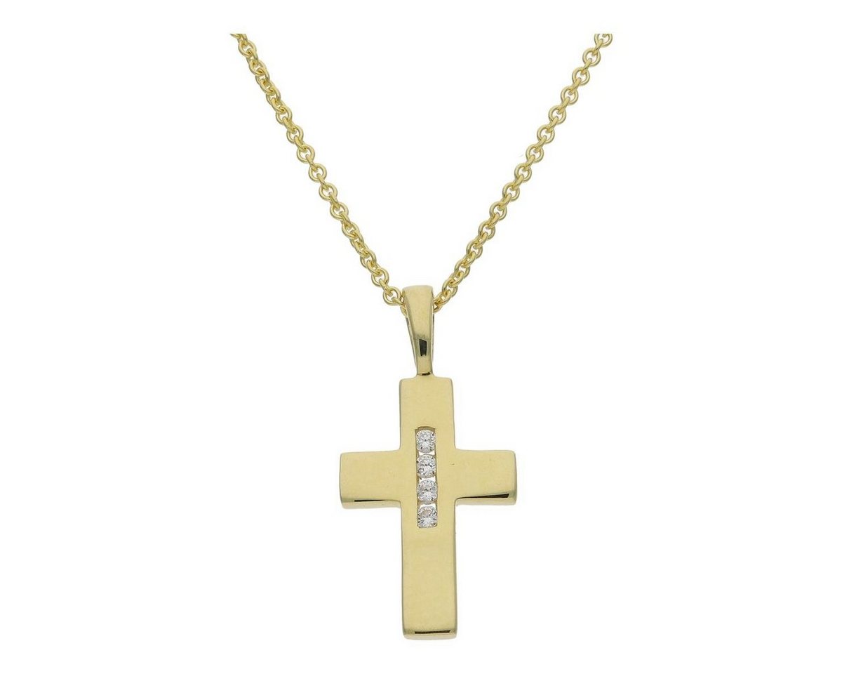 JuwelmaLux Kreuzanhänger JuwelmaLux Anhänger 333/000 (8 Karat) Gold Kreuz mit Zirkonia JL20-02- (1-tlg) von JuwelmaLux