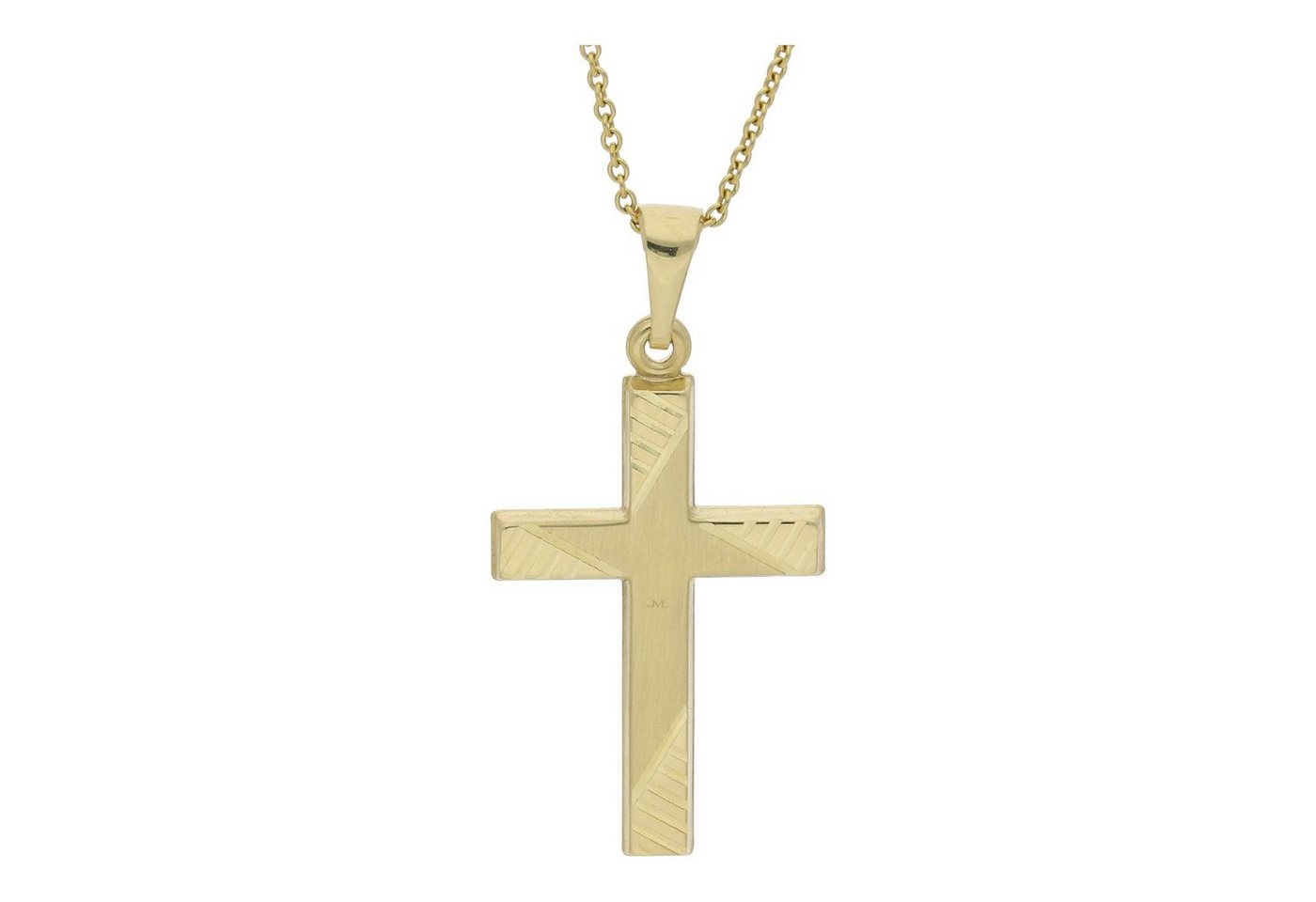 JuwelmaLux Kreuzanhänger JuwelmaLux Kreuz Anhänger 585/000 (14 Karat) Gelbgold JL30-02-1655 (1-tlg) von JuwelmaLux