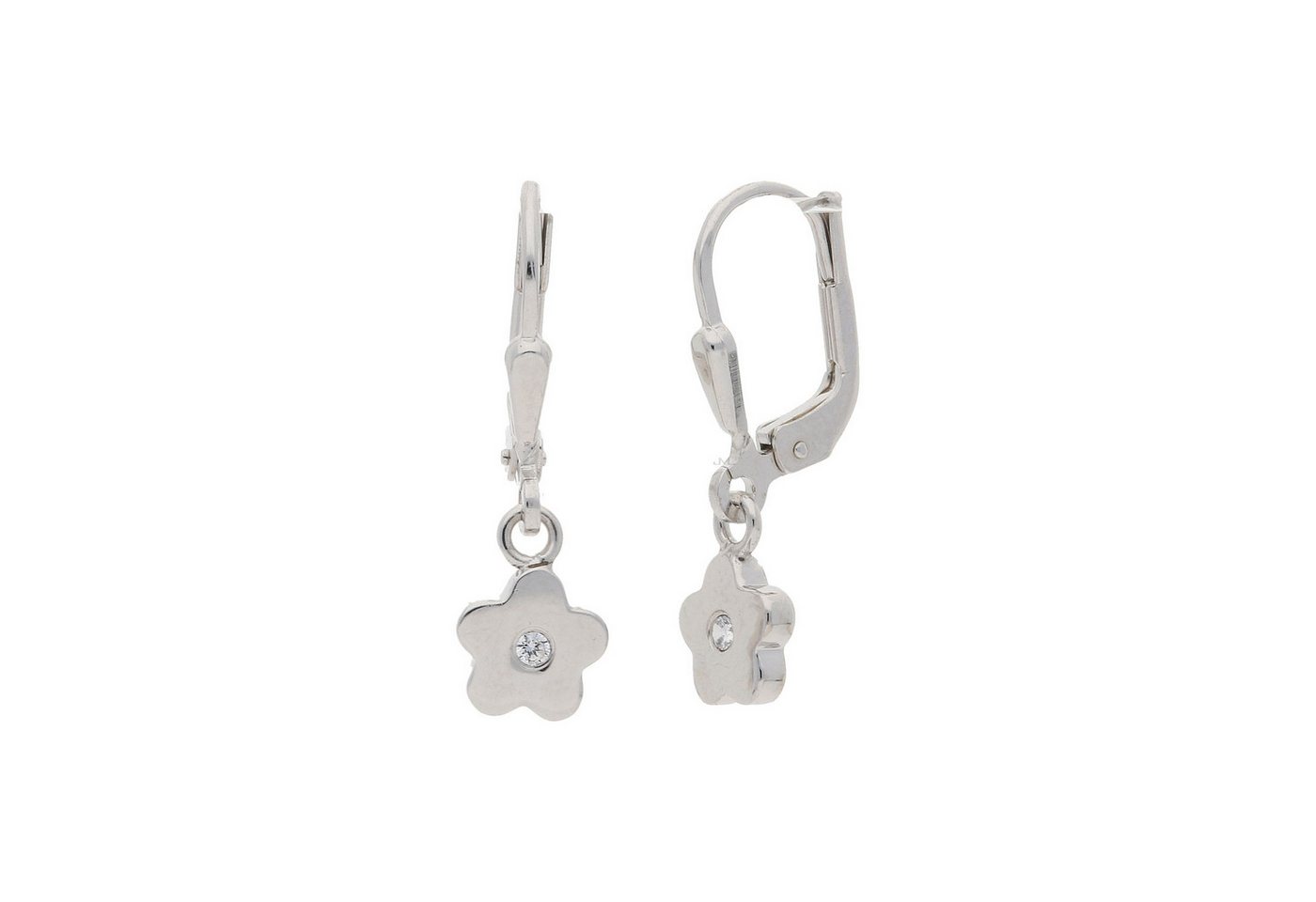 JuwelmaLux Ohrring-Set JuwelmaLux Kinder Ohrhänger 925/000 Sterling Silber Blume mit Zirkonia von JuwelmaLux