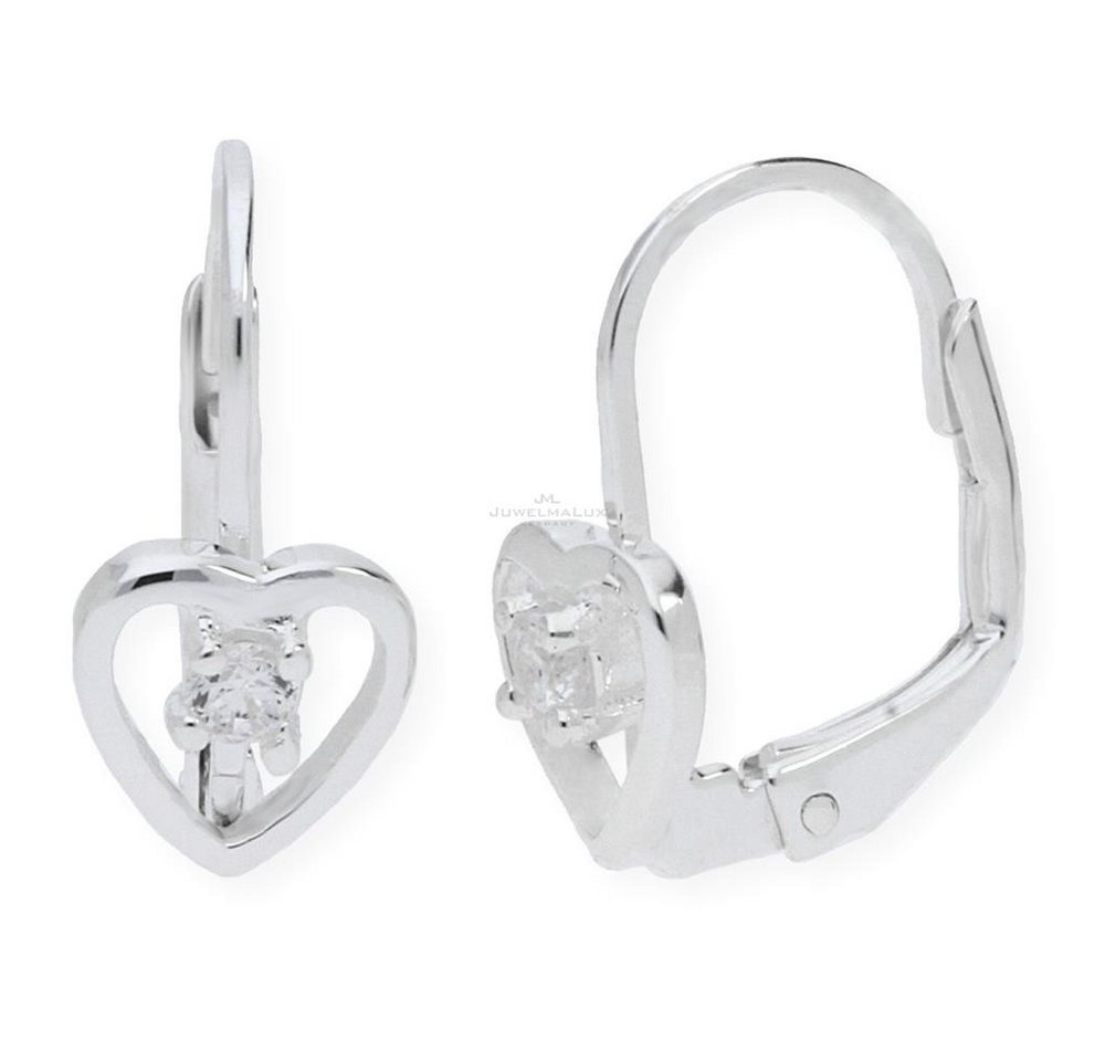 JuwelmaLux Ohrring-Set JuwelmaLux Kinder Ohrhänger 925/000 Sterling Silber Herz mit Zirkonia von JuwelmaLux