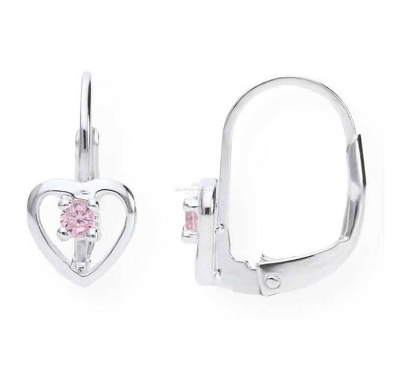 JuwelmaLux Ohrring-Set JuwelmaLux Kinder Ohrhänger Silber Herz mit Zirkonia JL16-06-0190 von JuwelmaLux