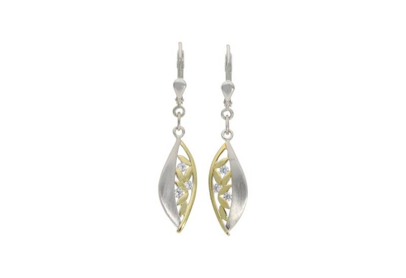 JuwelmaLux Ohrring-Set JuwelmaLux Ohrhänger Bicolor mit Zirkonia Silber 925 JL20-06-1119 von JuwelmaLux