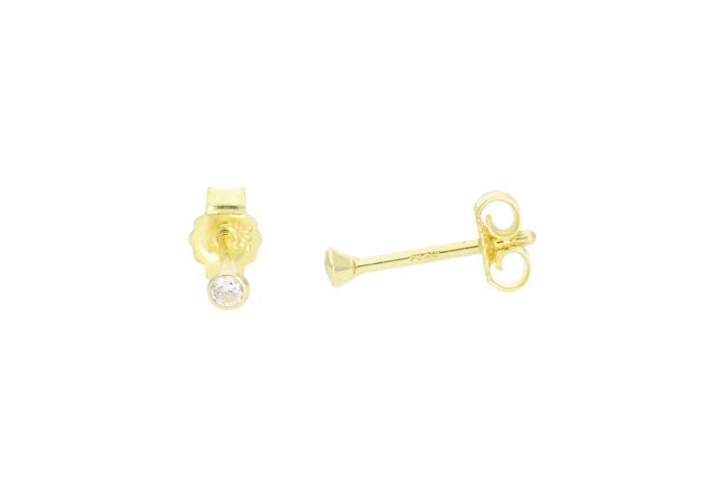 JuwelmaLux Ohrring-Set JuwelmaLux Ohrstecker 925 Silber Gold plattiert Zirkonia JL52-06-0155 von JuwelmaLux