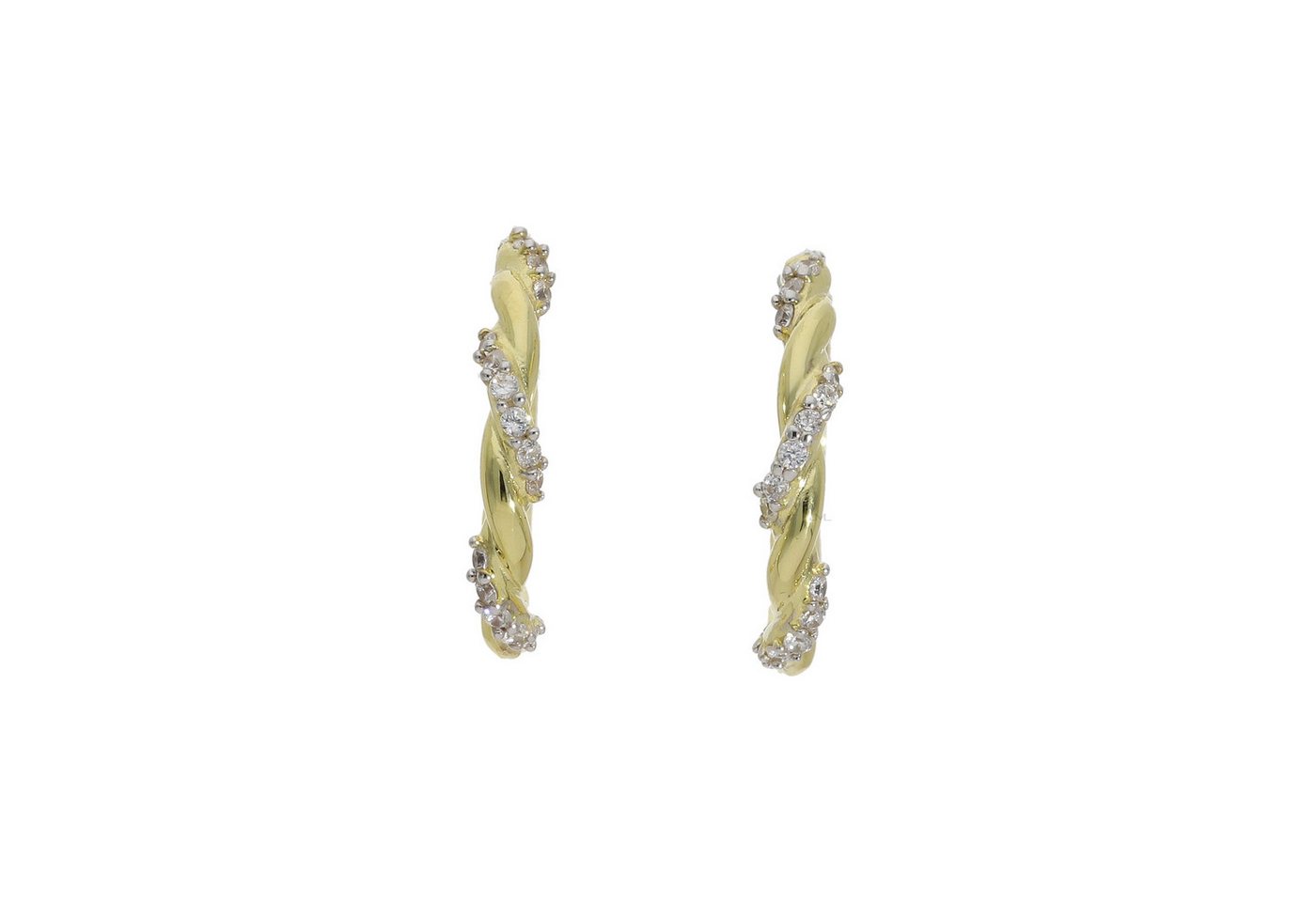 JuwelmaLux Ohrring-Set Ohrringe Creolen 925 Silber Gold plattiert JL16-06-0803 JuwelmaLux von JuwelmaLux