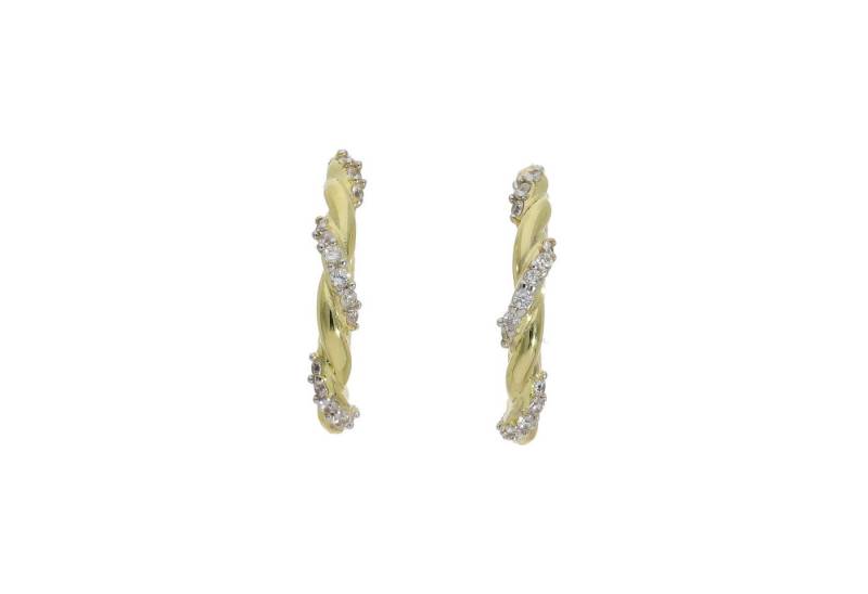 JuwelmaLux Ohrring-Set Ohrringe Creolen 925 Silber Gold plattiert JL16-06-0803 JuwelmaLux von JuwelmaLux