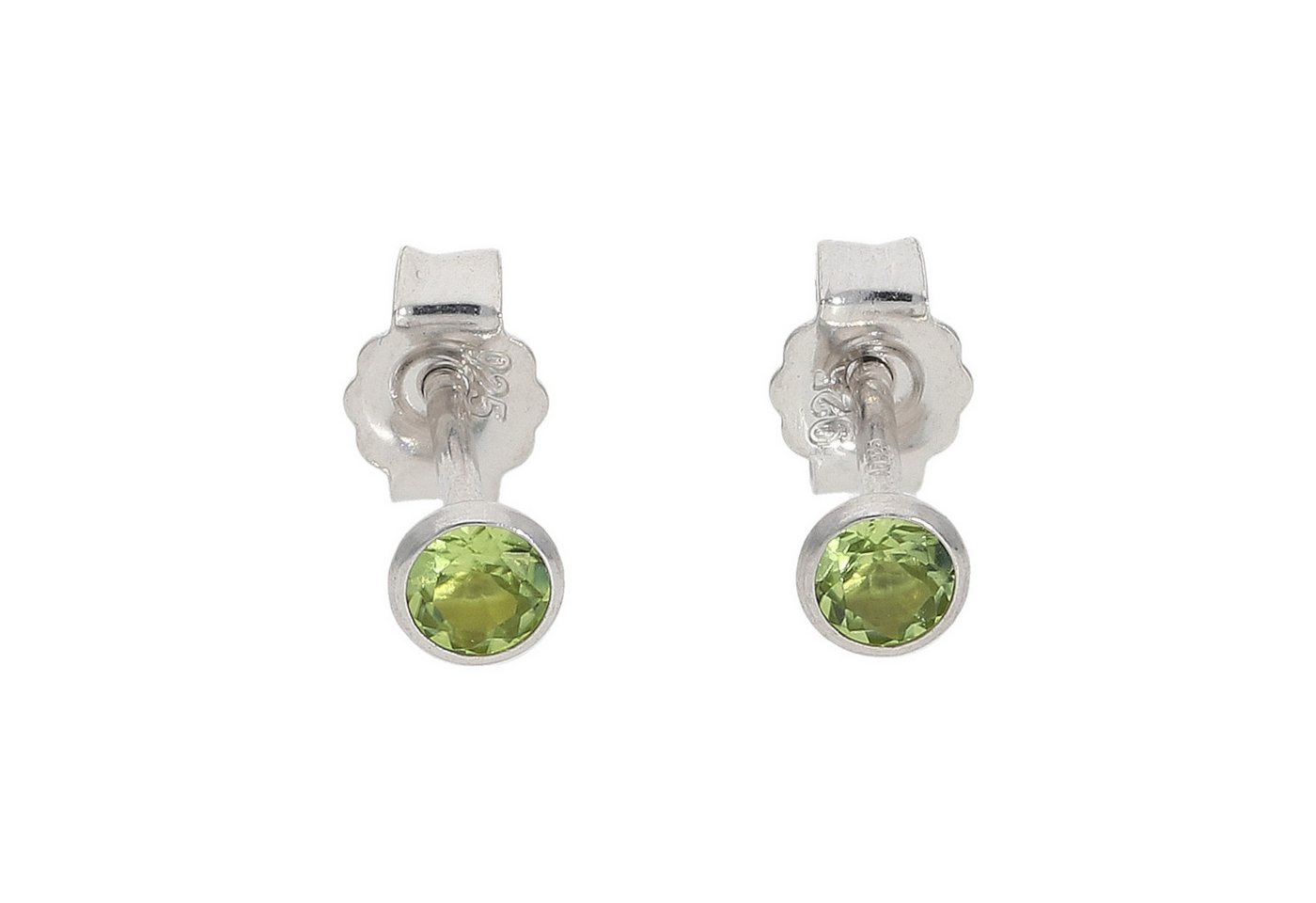 JuwelmaLux Ohrring-Set Silber Ohrstecker Damen mit echte peridot JuwelmaLux JL52-06-0169 von JuwelmaLux
