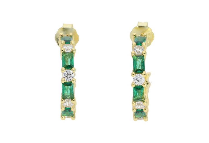 JuwelmaLux Paar Creolen Damen Ohrringe Creolen Silber Zirkonia 925 JL16-06-0807 (kein Set, 2-tlg., inkl. edelm Schmucketui) von JuwelmaLux