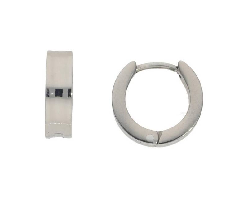 JuwelmaLux Paar Creolen JuwelmaLux Creolen Titan mit polierter Oberfläche JL28-06-0104 (kein Set, 2-tlg., inkl. edelm Schmucketui) von JuwelmaLux