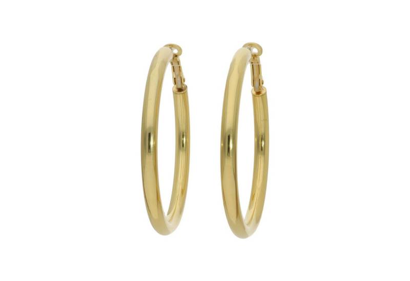 JuwelmaLux Paar Creolen Ohrringe Creolen 925 Silber Gold plattiert JL16-06-0809 (kein Set, 2-tlg., inkl. edelm Schmucketui) von JuwelmaLux