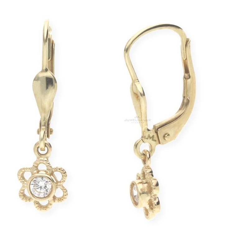 JuwelmaLux Paar Ohrhänger JuwelmaLux Kinderohrringe Gelbgold 333er 8 Karat synth. Zirkonia JL10- (kein Set, 2-tlg., inkl. edelm Schmucketui) von JuwelmaLux