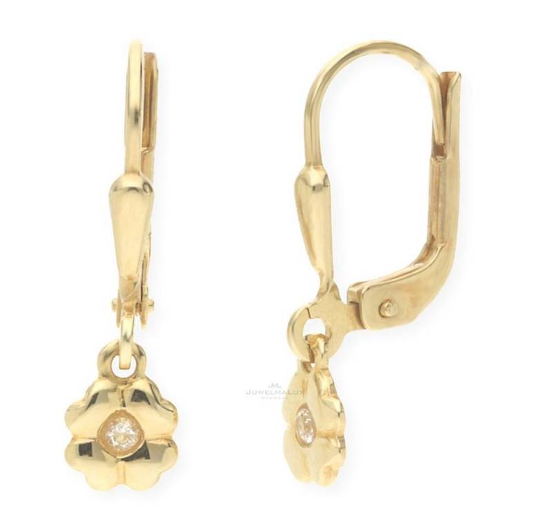 JuwelmaLux Paar Ohrhänger JuwelmaLux Kleeblatt Ohrhänger 333 Gold mit Zirkonia JL14-06-0011 (kein Set, 2-tlg., inkl. edelm Schmucketui) von JuwelmaLux