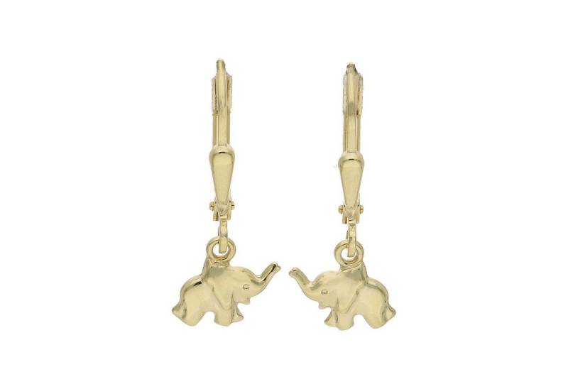 JuwelmaLux Paar Ohrhänger Juwelmalux Kinder Ohrhänger Elefant 333 Gold JL14-06-0281 (kein Set, 2-tlg., inkl. edelm Schmucketui) von JuwelmaLux