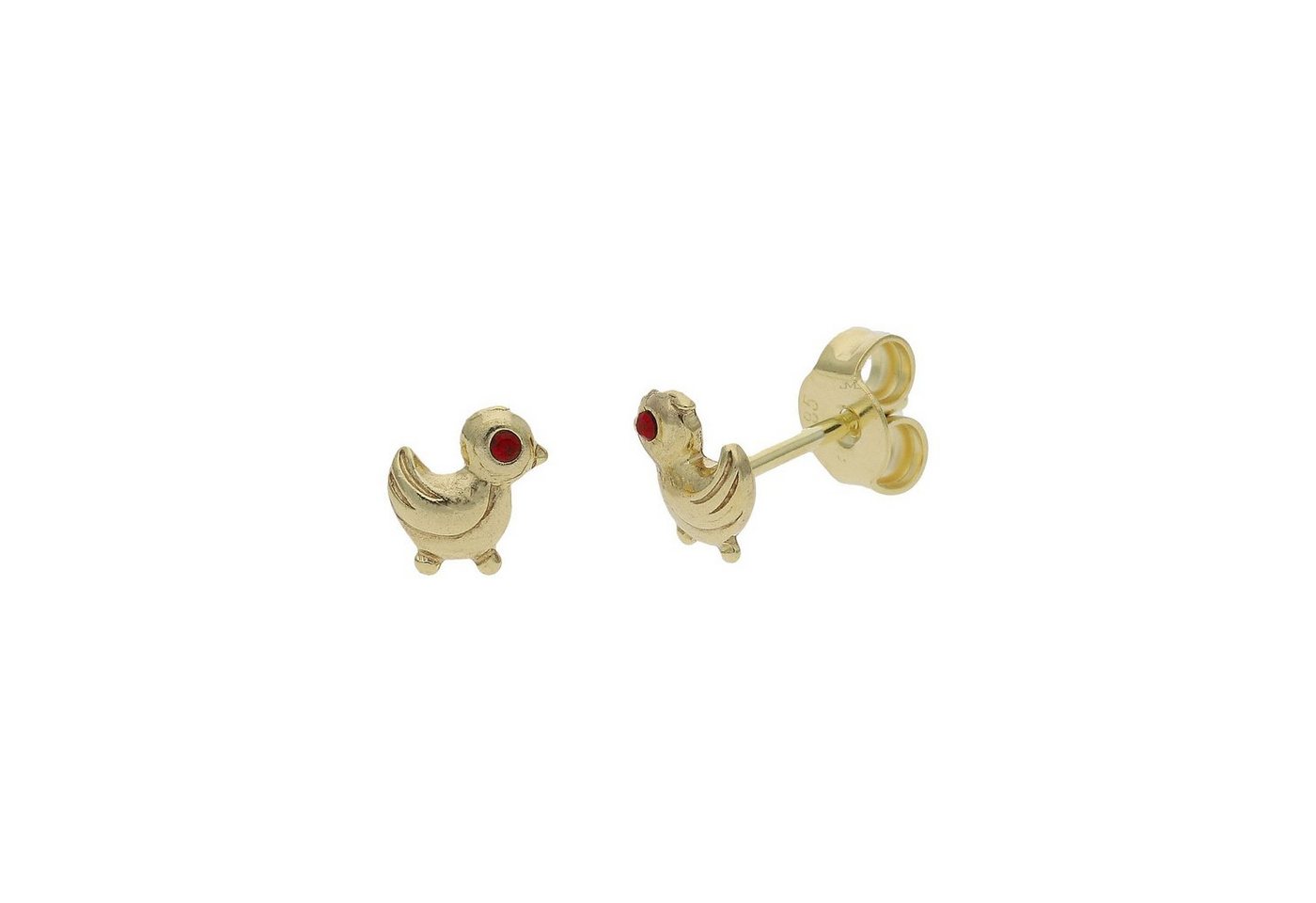 JuwelmaLux Paar Ohrstecker JuwelmaLux Kinder Ohrstecker 585/000 (14 Karat) Gold Ente JL30-06-2363 (kein Set, 2-tlg., inkl. edelm Schmucketui) von JuwelmaLux