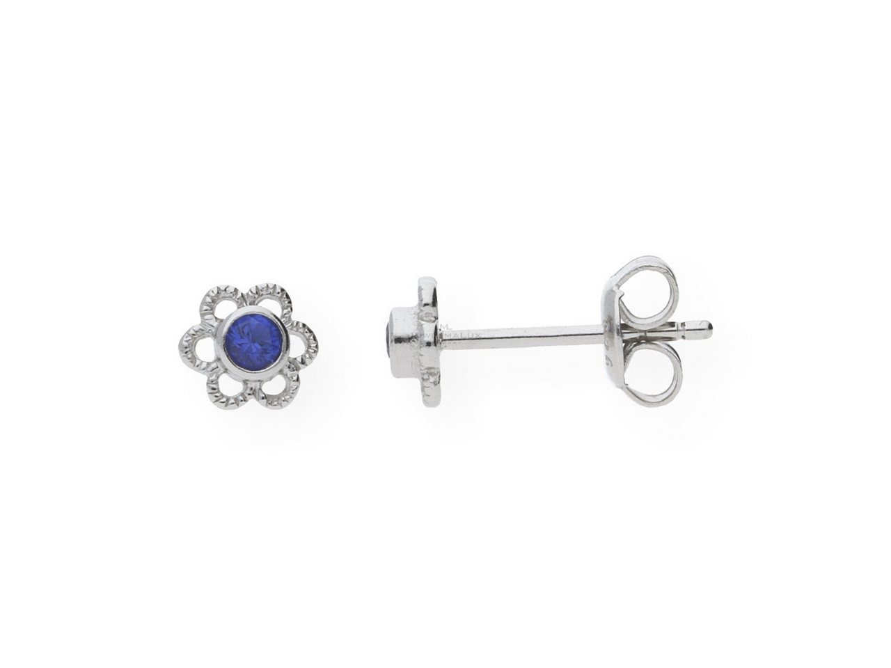 JuwelmaLux Paar Ohrstecker JuwelmaLux Kinder Ohrstecker 925/000 Silber Blume Zirk. JL10-06-0378 (kein Set, 2-tlg., inkl. edelm Schmucketui) von JuwelmaLux