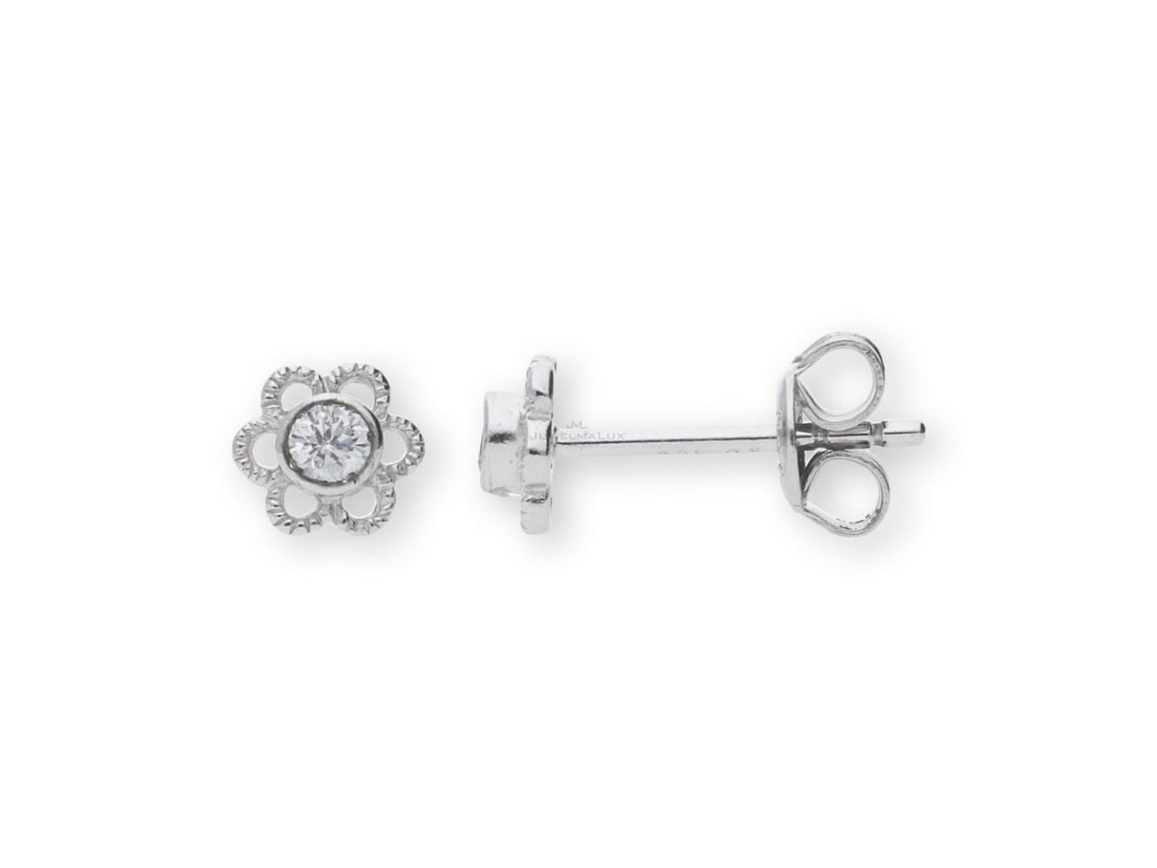 JuwelmaLux Paar Ohrstecker JuwelmaLux Kinder Ohrstecker 925/000 Sterling Silber mit Zirkonia JL10 (kein Set, 2-tlg., inkl. edelm Schmucketui) von JuwelmaLux