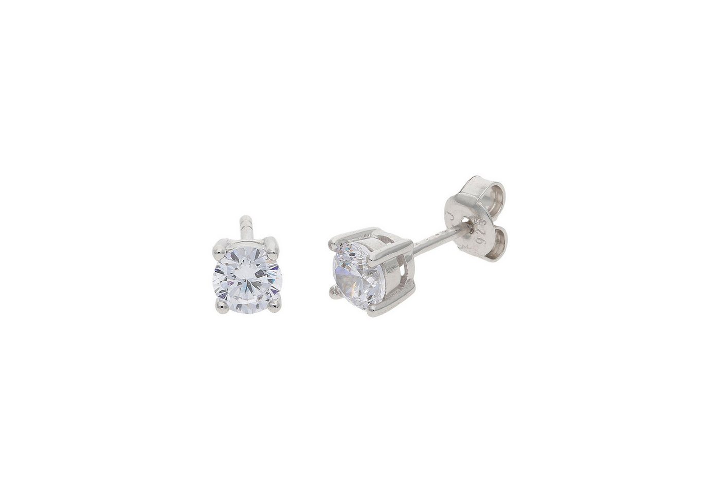 JuwelmaLux Paar Ohrstecker Juwelmalux Ohrstecker 925/000 Sterling Silber mit Zirkonia JL10-06-055 (kein Set, 2-tlg., inkl. edelm Schmucketui) von JuwelmaLux