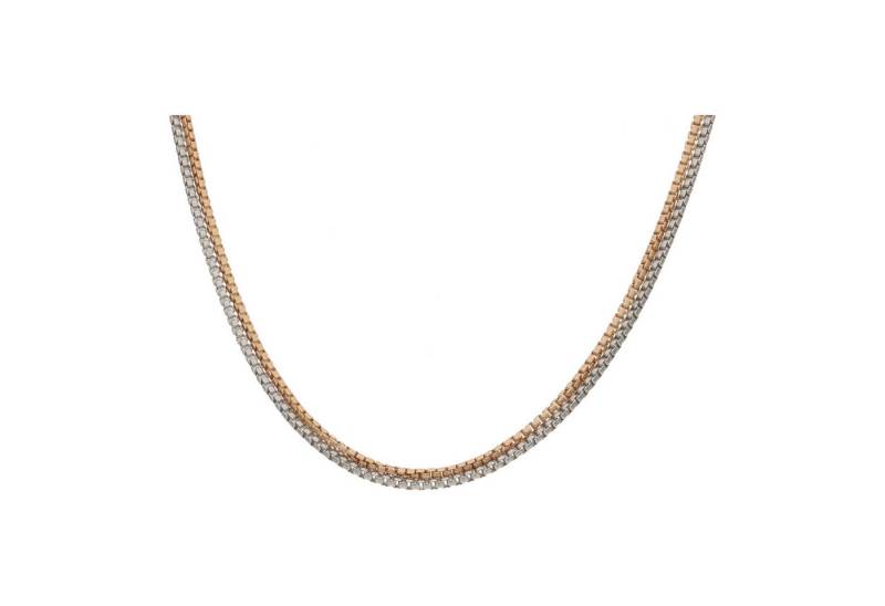 JuwelmaLux Silberkette Silber 925 Kette Rotgold plattiert Venezianerkette JL20-05-1255 44 cm (1-tlg) von JuwelmaLux