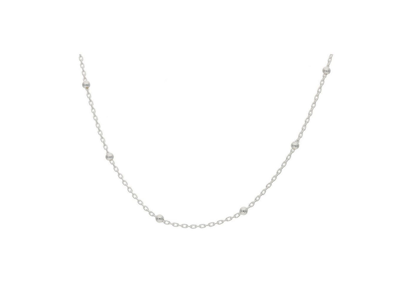 JuwelmaLux Silberkette Silberkette Damen Ankermuster mit Kugeln Silber 925 JL48-05-0108 (1-tlg) von JuwelmaLux