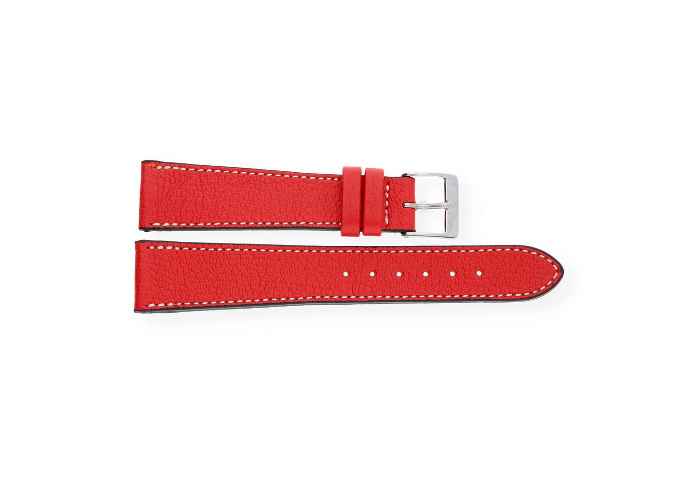 JuwelmaLux Uhrenarmband JuwelmaLux Uhrband JL38-10-0178 Leder, Rot 18 mm von JuwelmaLux